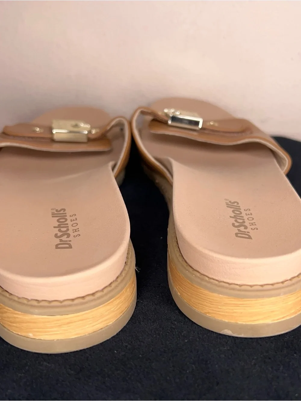 Size 8 Dr Scholls Sandals Island Icon Tan Brown Comfort Style Beach Vacation